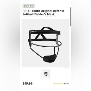 RIP-IT Youth Original Defense
Softball Fielder's Mask